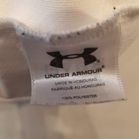 Under Armour Men's White Athletic Heat Gone Crew Neck Workout T-Shirt Size M - Picture 2 of 12